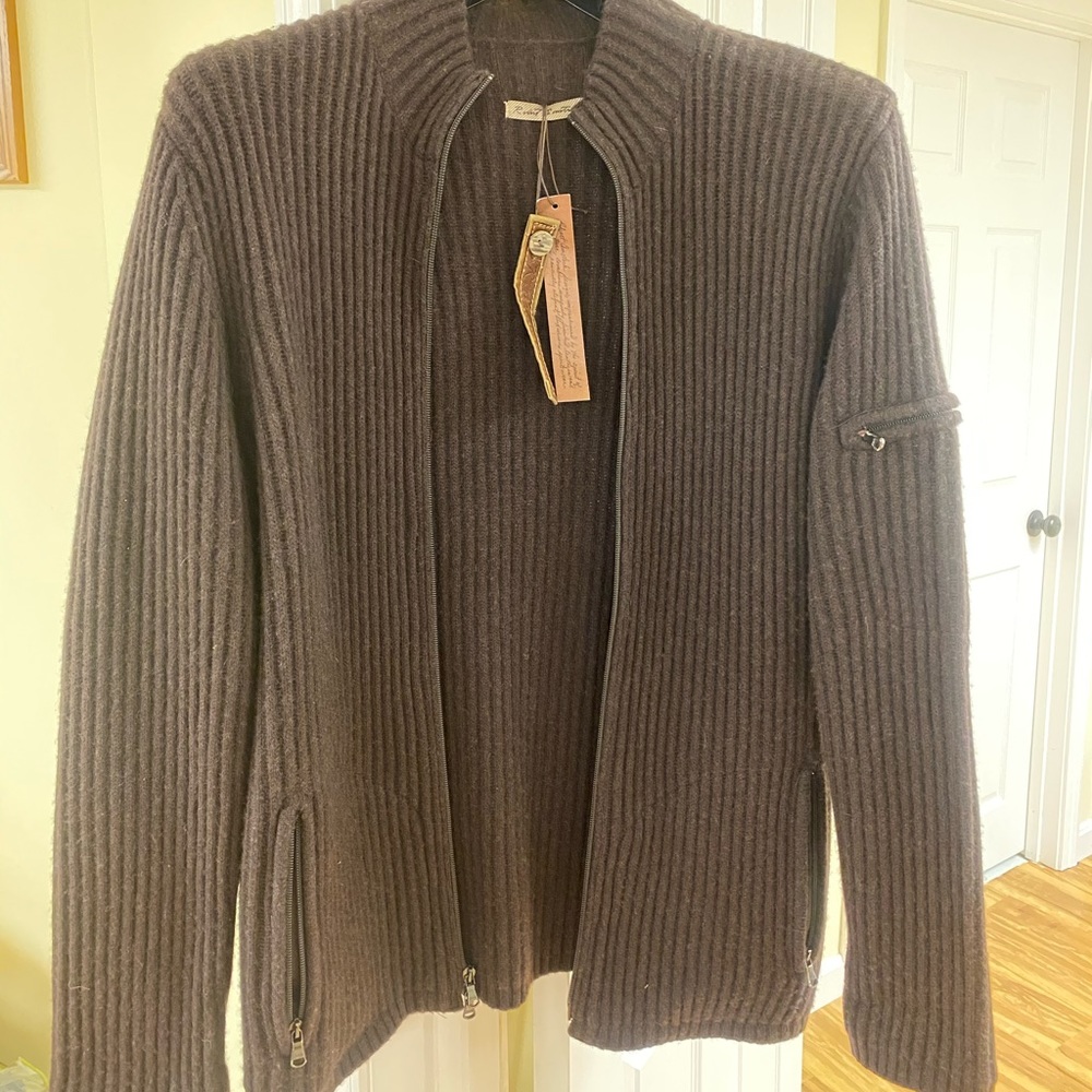 Brand New Lux Cashmere Robert Comstock Cardigan